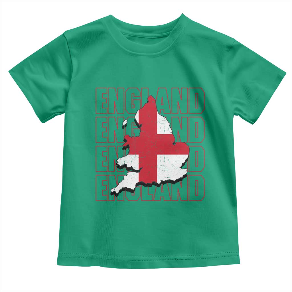 England Map St George's Cross English Roots Toddler T Shirt