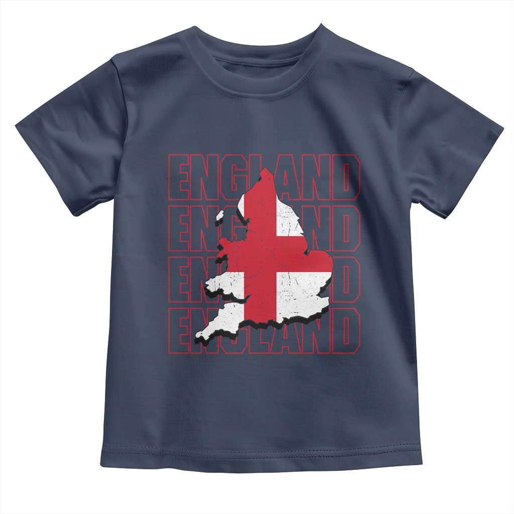England Map St George's Cross English Roots Toddler T Shirt