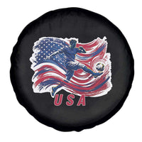 USA Soccer Fan American Flag Spare Tire Cover