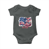 USA Soccer Fan American Flag Baby Onesie