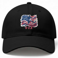 USA Soccer Fan American Flag Baseball Cap
