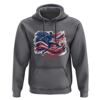USA Soccer Fan American Flag Hoodie
