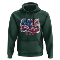 USA Soccer Fan American Flag Hoodie