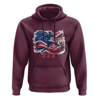 USA Soccer Fan American Flag Hoodie
