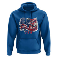 USA Soccer Fan American Flag Hoodie