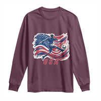 USA Soccer Fan American Flag Long Sleeve Shirt