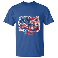 USA Soccer Fan American Flag T Shirt