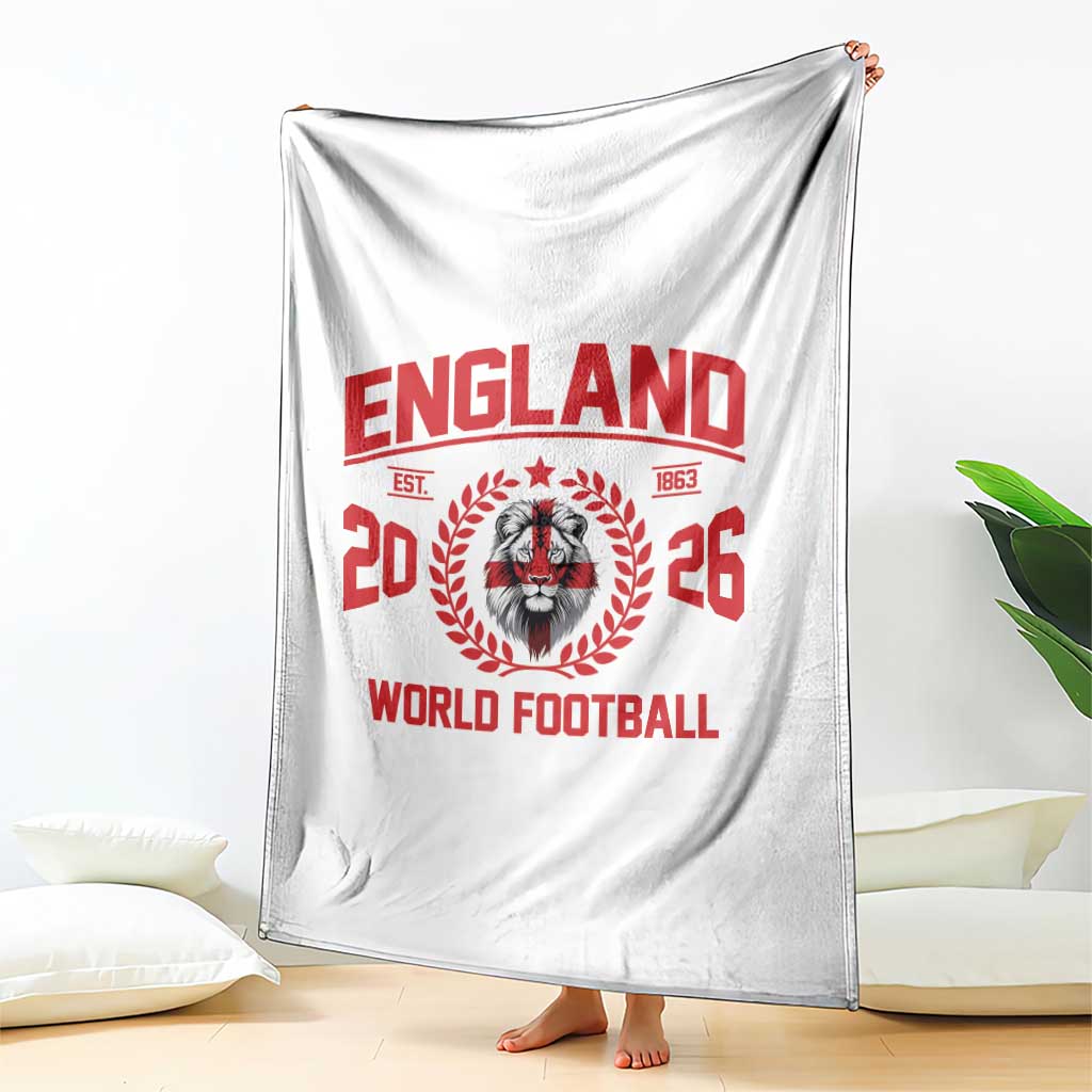 England Football Flag Throw Blanket Lion St George Cross Soccer Fan Patriotic