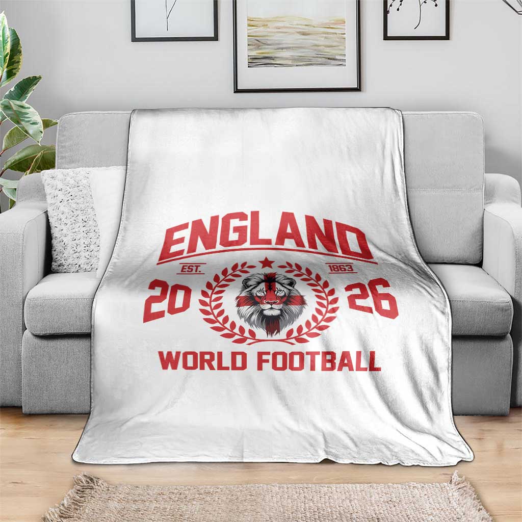 England Football Flag Throw Blanket Lion St George Cross Soccer Fan Patriotic