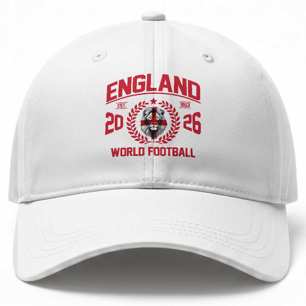 England Football Flag Baseball Cap Lion St George Cross Soccer Fan Patriotic