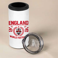 England Football Flag 4 in 1 Can Cooler Tumbler Lion St George Cross Soccer Fan Patriotic