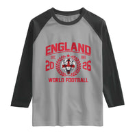 England Football Flag Raglan Shirt Lion St George Cross Soccer Fan Patriotic