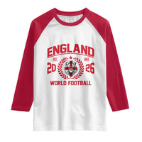 England Football Flag Raglan Shirt Lion St George Cross Soccer Fan Patriotic