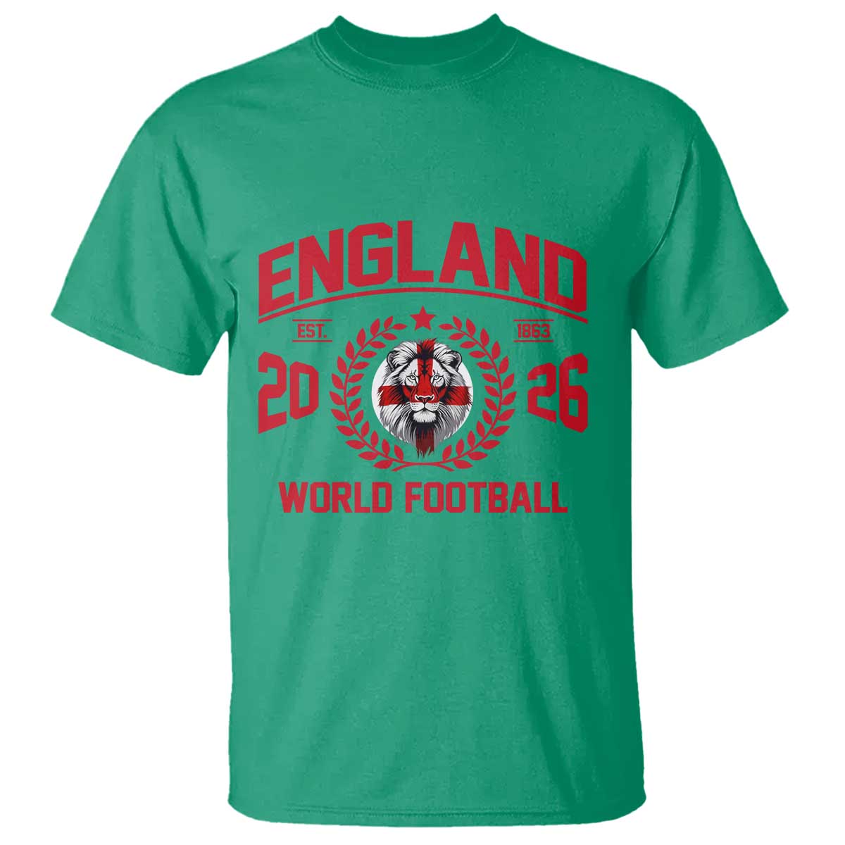 England Football Flag T Shirt Lion St George Cross Soccer Fan Patriotic