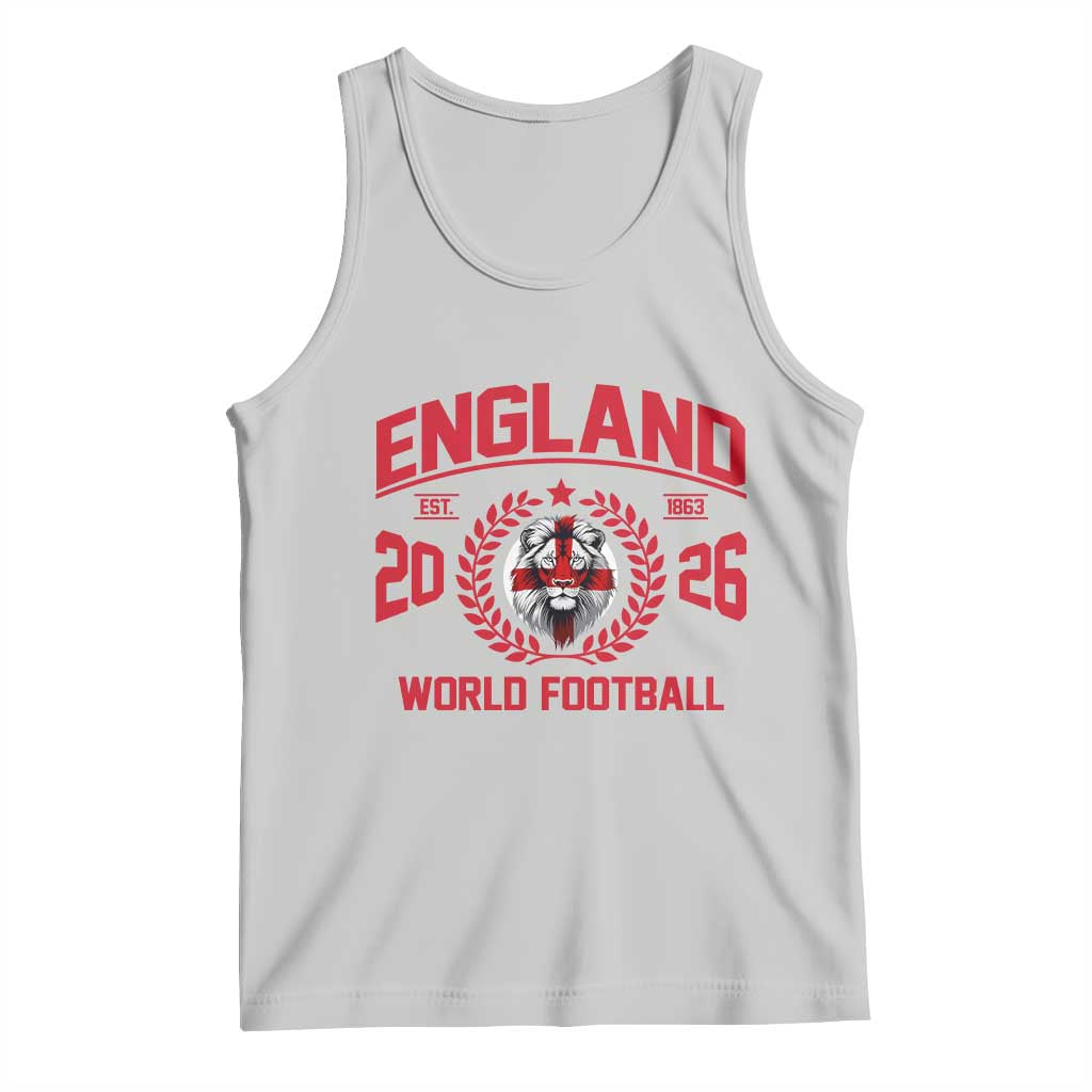 England Football Flag Tank Top Lion St George Cross Soccer Fan Patriotic