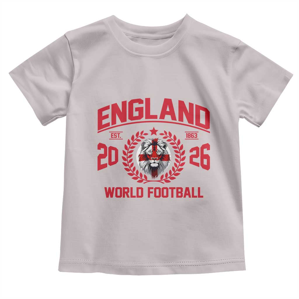 England Football Flag Toddler T Shirt Lion St George Cross Soccer Fan Patriotic