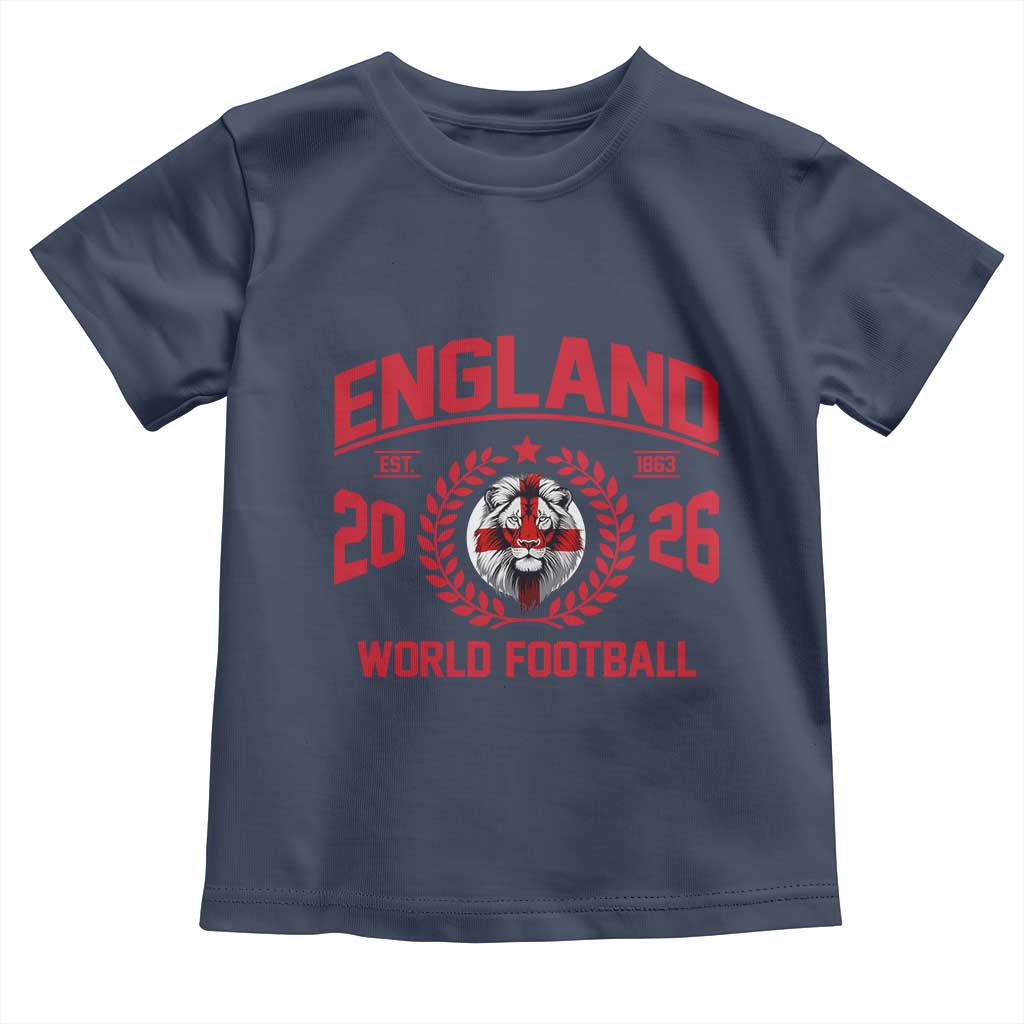 England Football Flag Toddler T Shirt Lion St George Cross Soccer Fan Patriotic