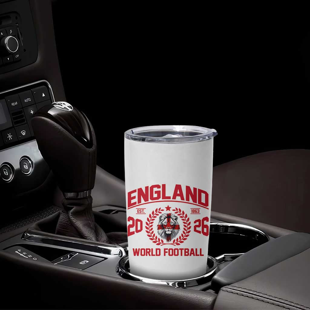England Football Flag Tumbler Cup Lion St George Cross Soccer Fan Patriotic