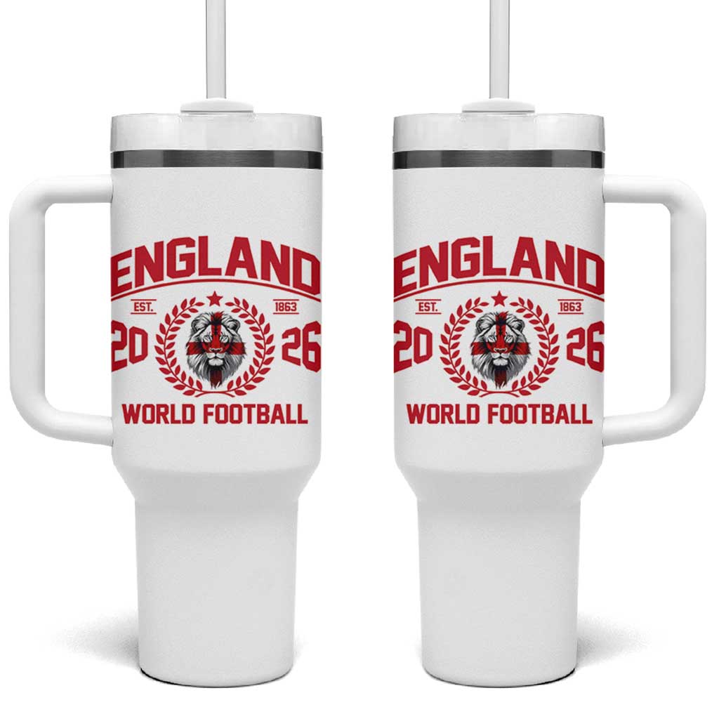 England Football Flag Tumbler With Handle Lion St George Cross Soccer Fan Patriotic