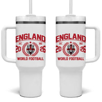 England Football Flag Tumbler With Handle Lion St George Cross Soccer Fan Patriotic