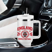 England Football Flag Tumbler With Handle Lion St George Cross Soccer Fan Patriotic
