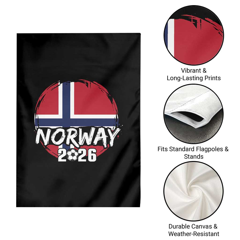Norway 2026 Soccer Football Fan Norwegian Flag Garden Flag
