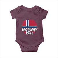 Norway 2026 Soccer Football Fan Norwegian Flag Baby Onesie