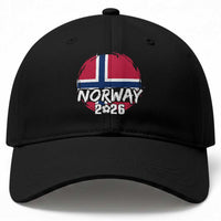 Norway 2026 Soccer Football Fan Norwegian Flag Baseball Cap