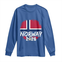 Norway 2026 Soccer Football Fan Norwegian Flag Long Sleeve Shirt
