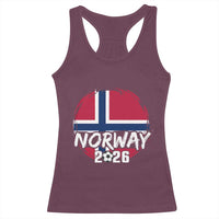 Norway 2026 Soccer Football Fan Norwegian Flag Racerback Tank Top