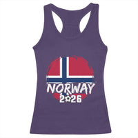 Norway 2026 Soccer Football Fan Norwegian Flag Racerback Tank Top