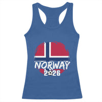 Norway 2026 Soccer Football Fan Norwegian Flag Racerback Tank Top