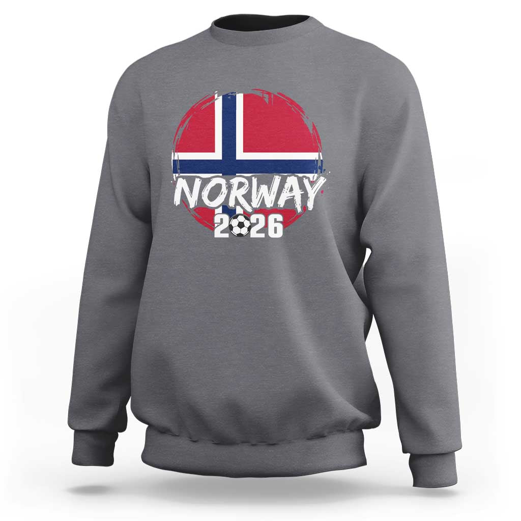 Norway 2026 Soccer Football Fan Norwegian Flag Sweatshirt