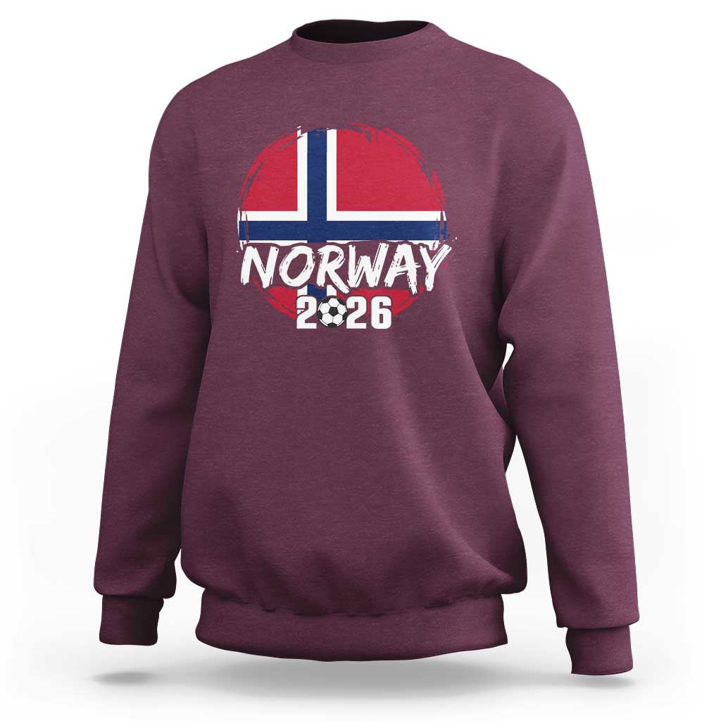 Norway 2026 Soccer Football Fan Norwegian Flag Sweatshirt