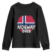 Norway 2026 Soccer Football Fan Norwegian Flag Youth Sweatshirt