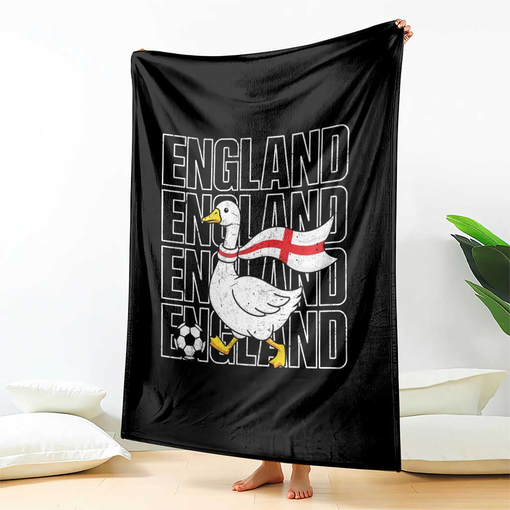 England Soccer Football Throw Blanket Silly Goose England Flag Fan Supporter