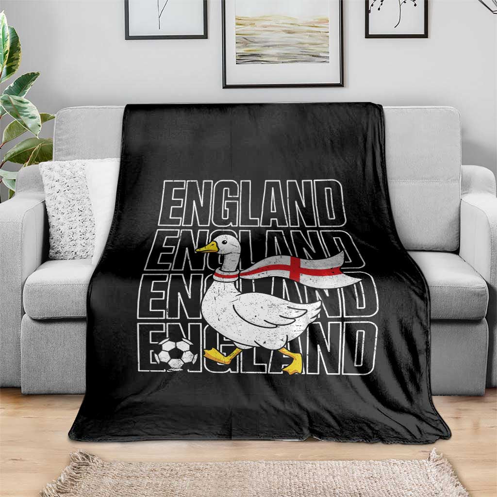 England Soccer Football Throw Blanket Silly Goose England Flag Fan Supporter