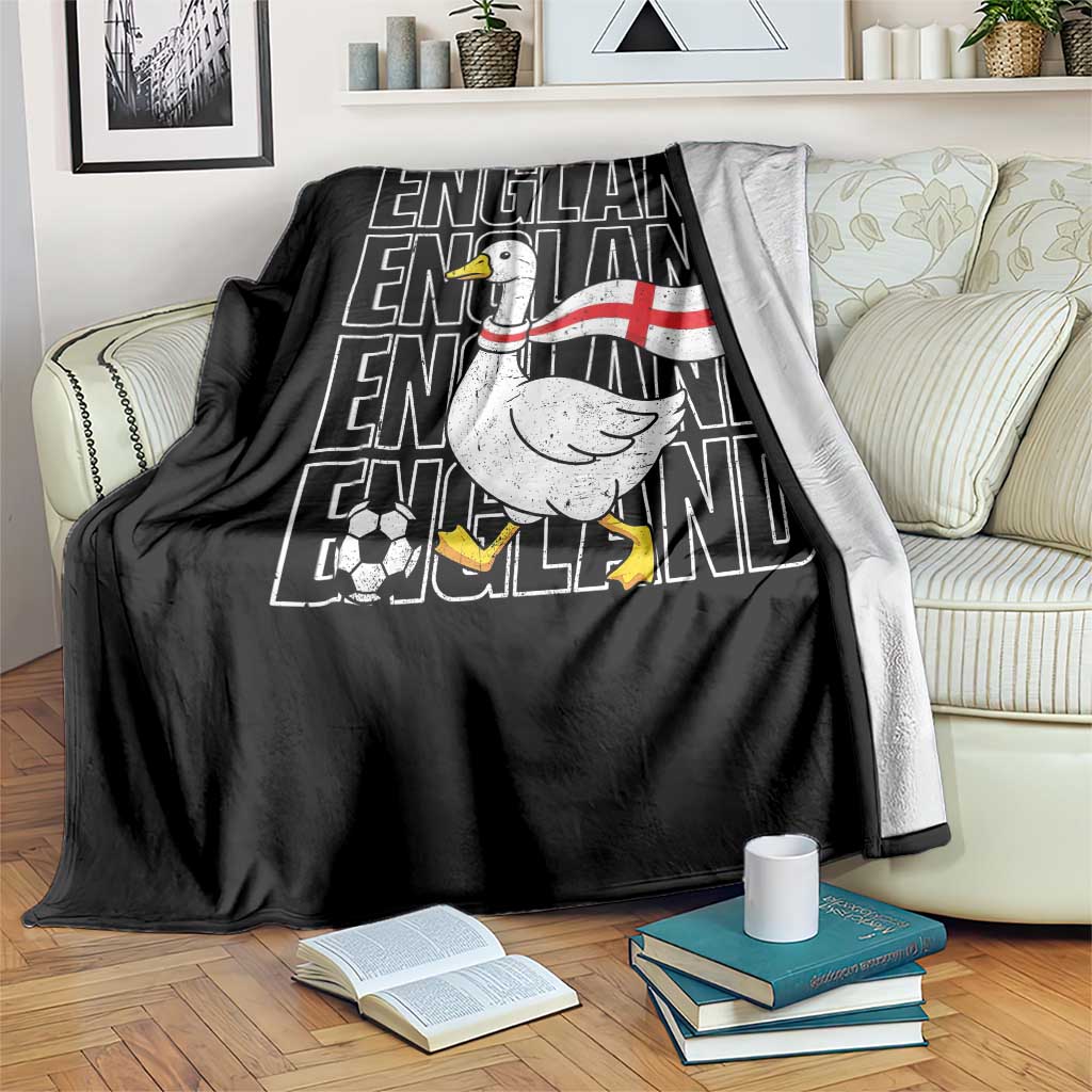 England Soccer Football Throw Blanket Silly Goose England Flag Fan Supporter