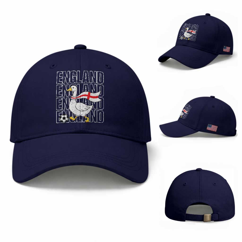 England Soccer Football Baseball Cap Silly Goose England Flag Fan Supporter