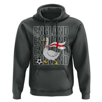 England Soccer Football Hoodie Silly Goose England Flag Fan Supporter