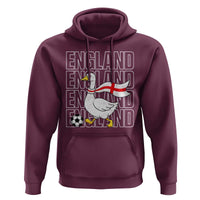 England Soccer Football Hoodie Silly Goose England Flag Fan Supporter