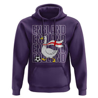 England Soccer Football Hoodie Silly Goose England Flag Fan Supporter