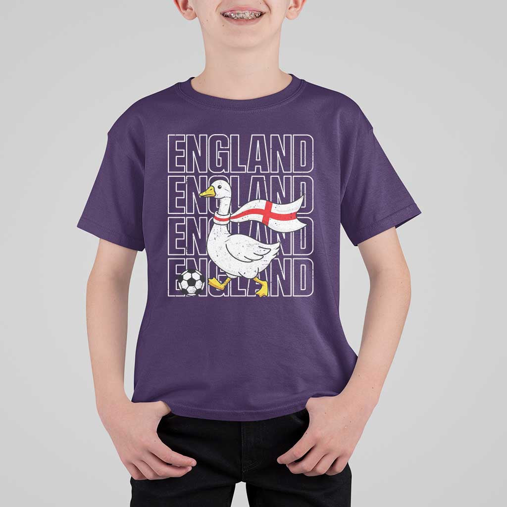 England Soccer Football T Shirt For Kid Silly Goose England Flag Fan Supporter