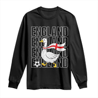 England Soccer Football Long Sleeve Shirt Silly Goose England Flag Fan Supporter