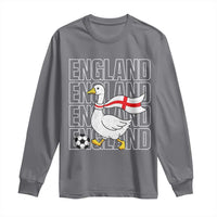England Soccer Football Long Sleeve Shirt Silly Goose England Flag Fan Supporter