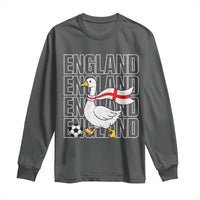 England Soccer Football Long Sleeve Shirt Silly Goose England Flag Fan Supporter