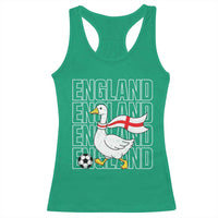 England Soccer Football Racerback Tank Top Silly Goose England Flag Fan Supporter