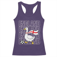 England Soccer Football Racerback Tank Top Silly Goose England Flag Fan Supporter