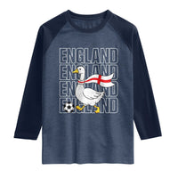 England Soccer Football Raglan Shirt Silly Goose England Flag Fan Supporter