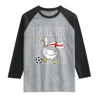 England Soccer Football Raglan Shirt Silly Goose England Flag Fan Supporter